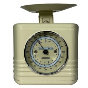Typhoon Kitchen Scale Cream Retro Vintage Style Food Weighing 2kg Cottagecore